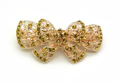 韩版气质彩色头饰发饰 高档合金水晶水钻弹簧夹 -时尚弹簧夹