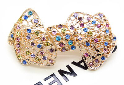 新款韩版 高端时尚彩钻凤凰弹簧夹女发夹发卡顶夹 -合金弹簧夹B8-2-3