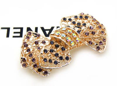 新款韩版 高端时尚彩钻凤凰弹簧夹女发夹发卡顶夹 -合金弹簧夹B8-2-3