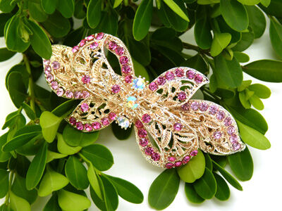 新款韩版 高端时尚彩钻凤凰弹簧夹女发夹发卡顶夹 -合金弹簧夹B8-2-3