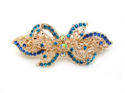 新款韩版 高端时尚彩钻凤凰弹簧夹女发夹发卡顶夹 -合金弹簧夹B8-2-3