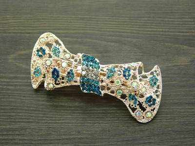 新款韩版 高端时尚彩钻凤凰弹簧夹女发夹发卡顶夹 -合金弹簧夹B8-2-3