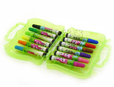 文具学习用品 宝宝水彩笔绘画套装礼盒 -12色盒装水彩笔（8866-12）六B27-4-2
