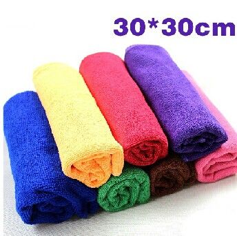 特价高吸水性强去污力不脱毛超细纤维洗车纳米毛巾30*30cmC5-2-2