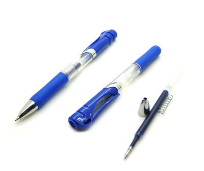 高档签字笔0.5mm 新型碳素笔墨 按动笔中性笔 按动水笔 -k35中性笔