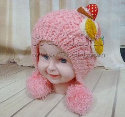 儿童帽子女秋冬新款宝宝帽子韩国婴儿毛线帽子