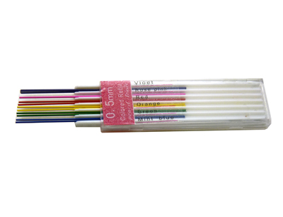 年底特价六彩自动铅笔芯UL-1405 UNI活动铅芯0.5 HB/2B/E3-2-3