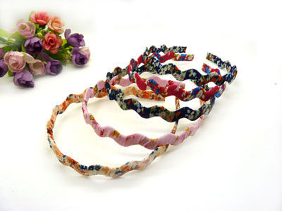 新款韩国钢卡超美绕线波浪发箍发卡 清新碎花波浪头箍发饰头饰C4-1-3