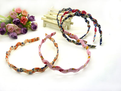 新款韩国钢卡超美绕线波浪发箍发卡 清新碎花波浪头箍发饰头饰C4-1-3