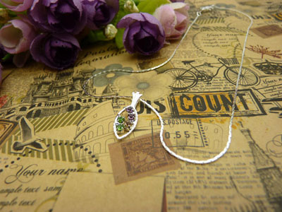 项链女韩版时尚锁骨水晶甜美吊坠首饰品配饰装饰女生B4-1-3