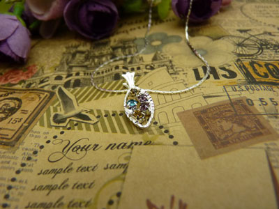 项链女韩版时尚锁骨水晶甜美吊坠首饰品配饰装饰女生B4-1-3