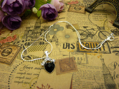 项链女韩版时尚锁骨水晶甜美吊坠首饰品配饰装饰女生B4-1-3