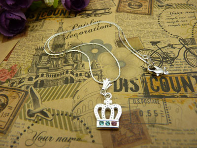 项链女韩版时尚锁骨水晶甜美吊坠首饰品配饰装饰女生B4-1-3