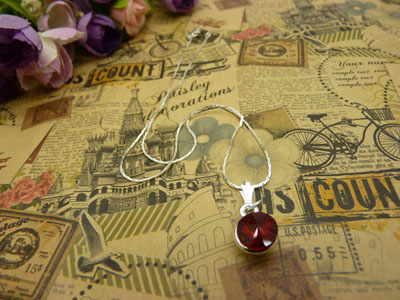 项链女韩版时尚锁骨水晶甜美吊坠首饰品配饰装饰女生B4-1-3