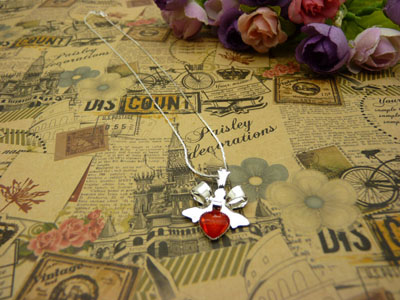 项链女韩版时尚锁骨水晶甜美吊坠首饰品配饰装饰女生B4-1-3