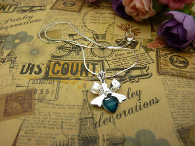 项链女韩版时尚锁骨水晶甜美吊坠首饰品配饰装饰女生B4-1-3