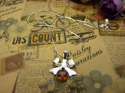 项链女韩版时尚锁骨水晶甜美吊坠首饰品配饰装饰女生B4-1-3