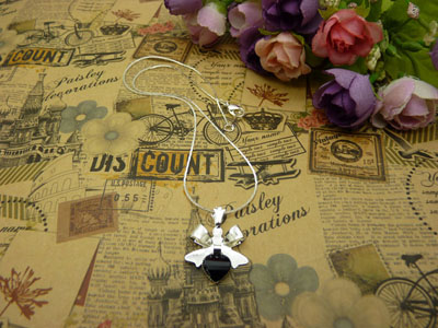 项链女韩版时尚锁骨水晶甜美吊坠首饰品配饰装饰女生B4-1-3