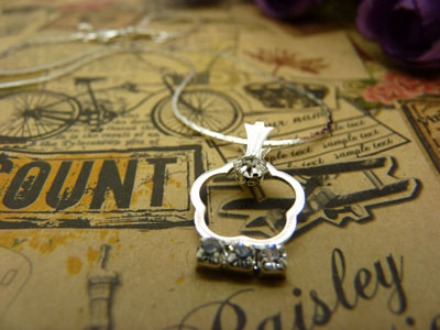 项链女韩版时尚锁骨水晶甜美吊坠首饰品配饰装饰女生B4-1-3