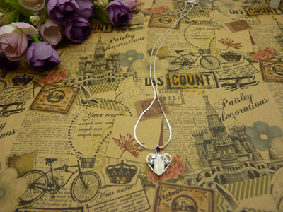 项链女韩版时尚锁骨水晶甜美吊坠首饰品配饰装饰女生B4-1-3