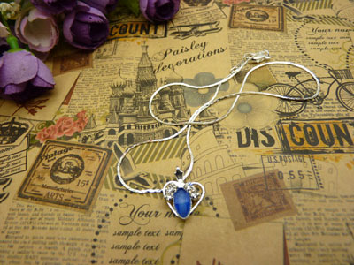 项链女韩版时尚锁骨水晶甜美吊坠首饰品配饰装饰女生B4-1-3