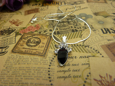 项链女韩版时尚锁骨水晶甜美吊坠首饰品配饰装饰女生B4-1-3