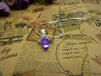 项链女韩版时尚锁骨水晶甜美吊坠首饰品配饰装饰女生B4-1-3