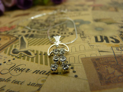 项链女韩版时尚锁骨水晶甜美吊坠首饰品配饰装饰女生B4-1-3