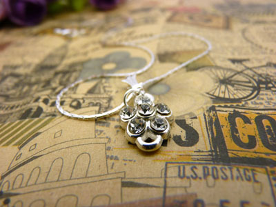 项链女韩版时尚锁骨水晶甜美吊坠首饰品配饰装饰女生B4-1-3