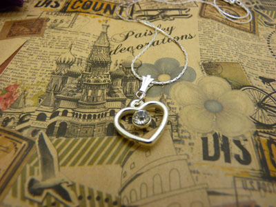 项链女韩版时尚锁骨水晶甜美吊坠首饰品配饰装饰女生B4-1-3