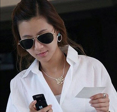 藏银合金日韩潮流 吊坠项链女 合金镶钻锁骨链送情侣礼物六C4-3-3