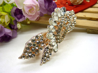 韩版优雅水晶发夹顶夹镶钻头饰品 水钻弹簧夹盘发卡 马尾夹-23号-16号C5-2-4