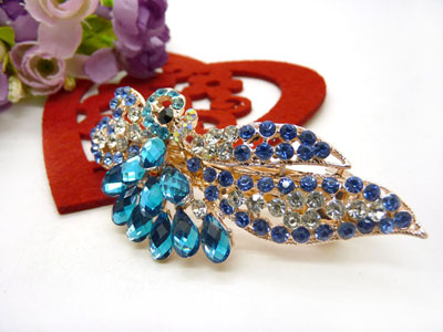 韩版优雅水晶发夹顶夹镶钻头饰品 水钻弹簧夹盘发卡 马尾夹-23号-16号C5-2-4