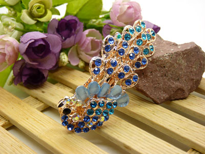 韩版发饰 顶夹 韩国 发夹 女头饰 琉璃水钻盘发发卡 横夹 弹簧夹C5-2-4