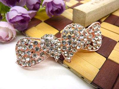 韩国水晶饰品盘发必备头饰发饰 横夹弹簧夹顶夹百搭发卡发夹-12号C5-3-3