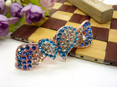 韩国水晶饰品盘发必备头饰发饰 横夹弹簧夹顶夹百搭发卡发夹-12号C5-3-3