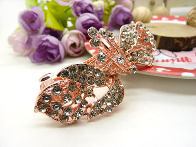 韩国水晶饰品盘发必备头饰发饰 横夹弹簧夹顶夹百搭发卡发夹-12号六C5-2-3