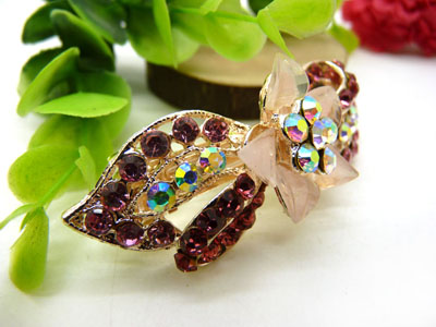 韩版发饰 顶夹 发夹 女头饰 蝴蝶结水钻盘发发卡 横夹 弹簧夹-5号C5-3-3