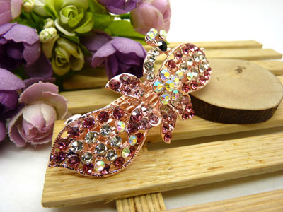 韩国水晶饰品盘发必备头饰发饰 横夹弹簧夹顶夹百搭发卡发夹-12号六C5-2-3