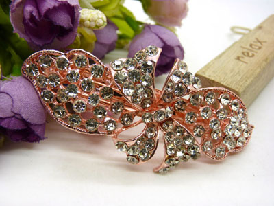 韩国水晶饰品盘发必备头饰发饰 横夹弹簧夹顶夹百搭发卡发夹-12号六C5-2-3