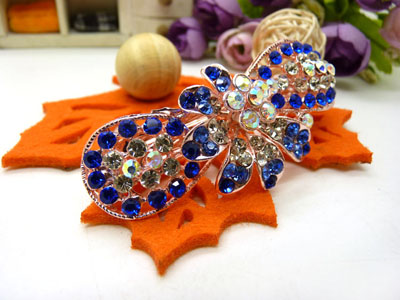 韩国水晶饰品盘发必备头饰发饰 横夹弹簧夹顶夹百搭发卡发夹-12号六C5-2-3