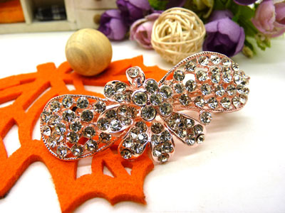 韩国水晶饰品盘发必备头饰发饰 横夹弹簧夹顶夹百搭发卡发夹-12号六C5-2-3