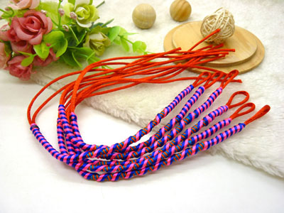 端午节五彩绳手链批发 五色线 金刚结款直纹扭纹款 地摊手链多款-1号C5-5-1后