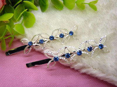 喜芙发饰韩国头饰发饰流行美丽繁花春水发夹对夹边夹刘海夹-4号C4-1-3