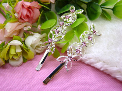 喜芙发饰韩国头饰发饰流行美丽繁花春水发夹对夹边夹刘海夹-4号C4-1-3