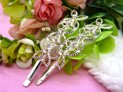 喜芙发饰韩国头饰发饰流行美丽繁花春水发夹对夹边夹刘海夹-4号C4-1-3