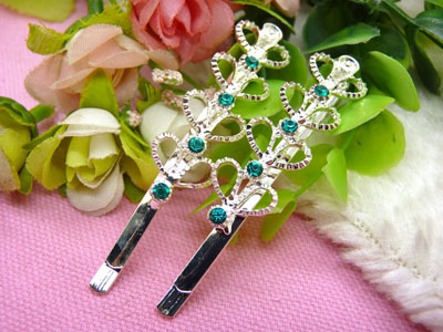 喜芙发饰韩国头饰发饰流行美丽繁花春水发夹对夹边夹刘海夹-4号C4-1-3