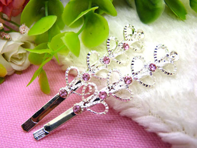 喜芙发饰韩国头饰发饰流行美丽繁花春水发夹对夹边夹刘海夹-4号C4-1-3