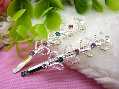 喜芙发饰韩国头饰发饰流行美丽繁花春水发夹对夹边夹刘海夹-4号C4-1-3