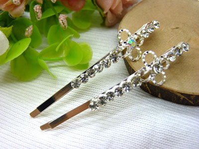 喜芙发饰韩国头饰发饰流行美丽繁花春水发夹对夹边夹刘海夹-3号C4-1-3